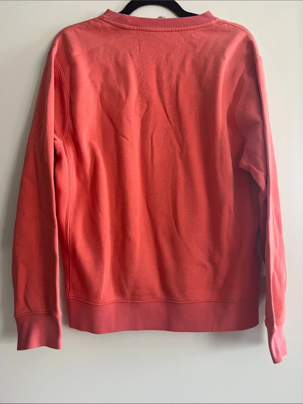 Nike Coral Pink Crewneck Sweatshirt with White Swoosh